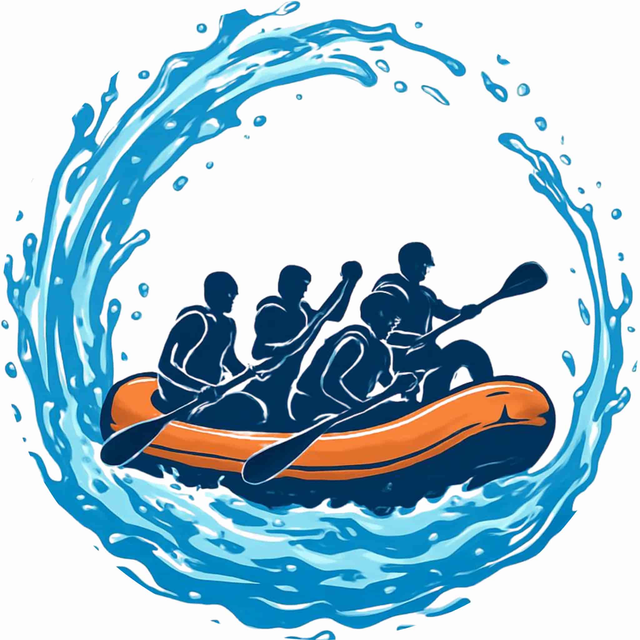 White Water Rafting Logo